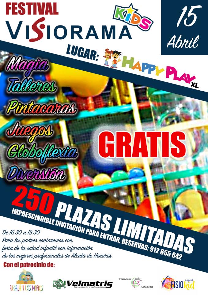 El 1º Festival de Visiorama Kids se celebrará en Happy Play XL